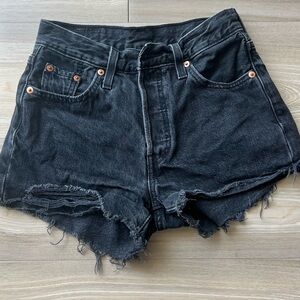 Levi’s black jean shorts